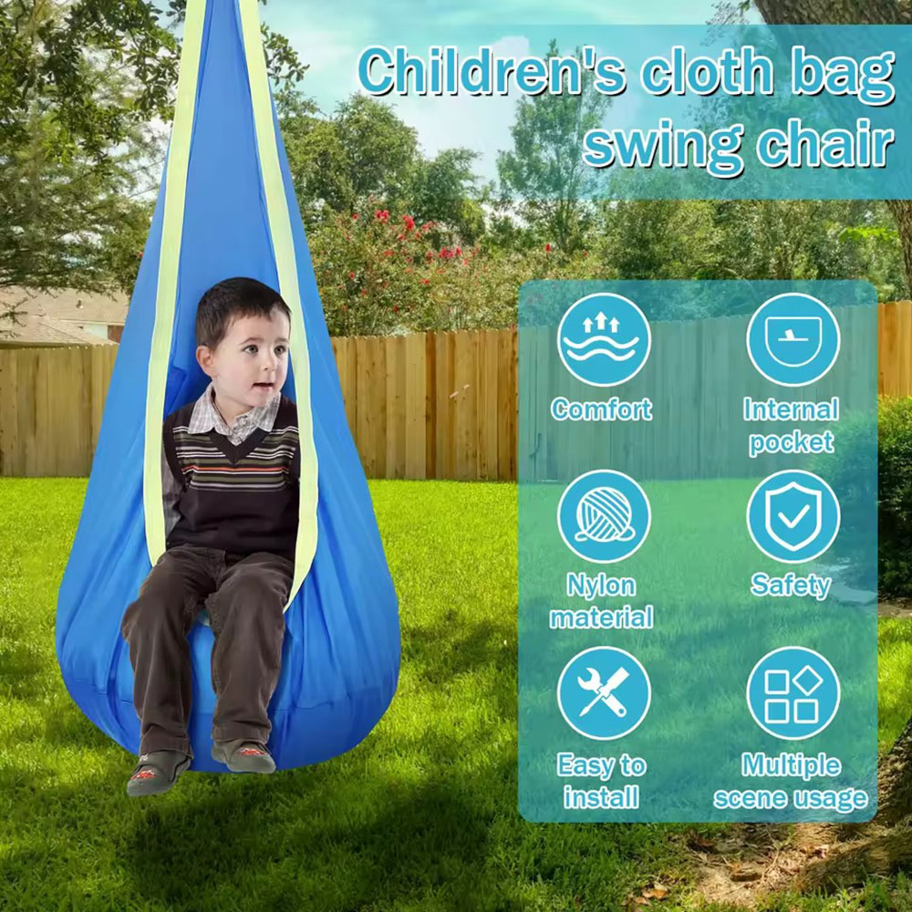 Kids Outdoor Hammock Chair - Huśtawka dla dzieci z nylonowym siedziskiem