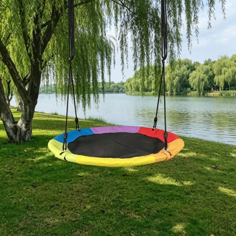 Kids Outdoor Garden Set - Okrągły hamak dla dzieci z siatki