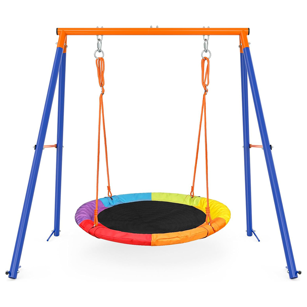 Kids Outdoor Garden Set - Huśtawki ogrodowe żelazne na plac zabaw,