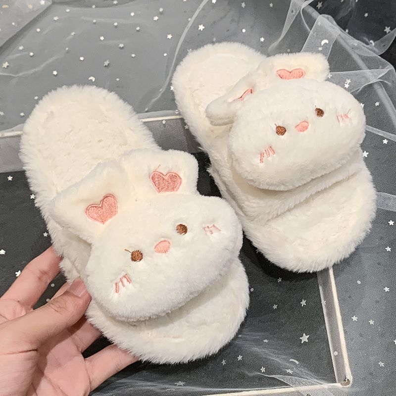 Kids Indoor Outdoor Slippers - Wygodne, urocze, puszyste, kreskówkowe kapcie dziecięce