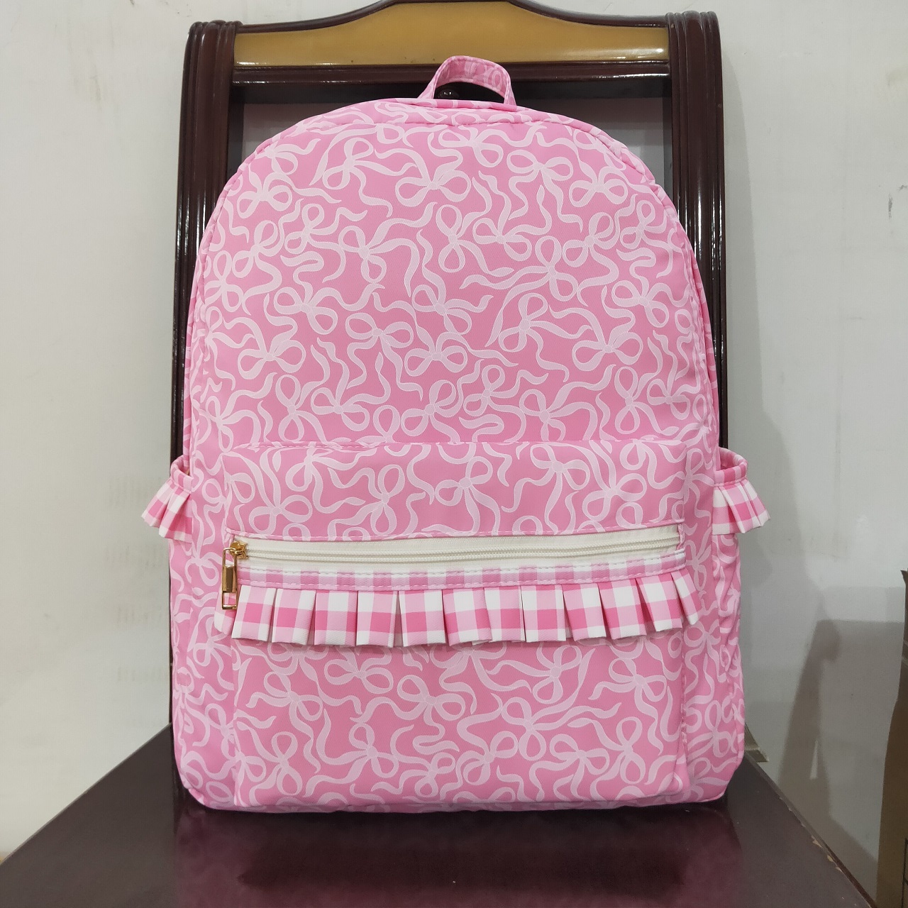 Kids Outdoor Backpack - Hurtownia Dziecięce Różowe Kokardki Zewnętrzne Przenośne