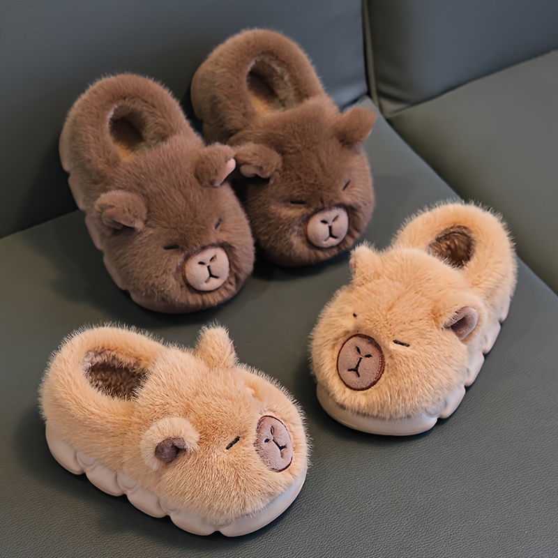 Kids Indoor Outdoor Slippers - Dziecięce zimowe ciepłe bawełniane kapcie Śliczne