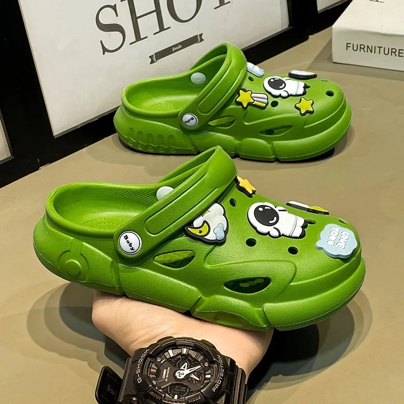 Kids Indoor Outdoor Slippers - Sandały dziecięce przeciwpoślizgowe oddychające buty ogrodowe