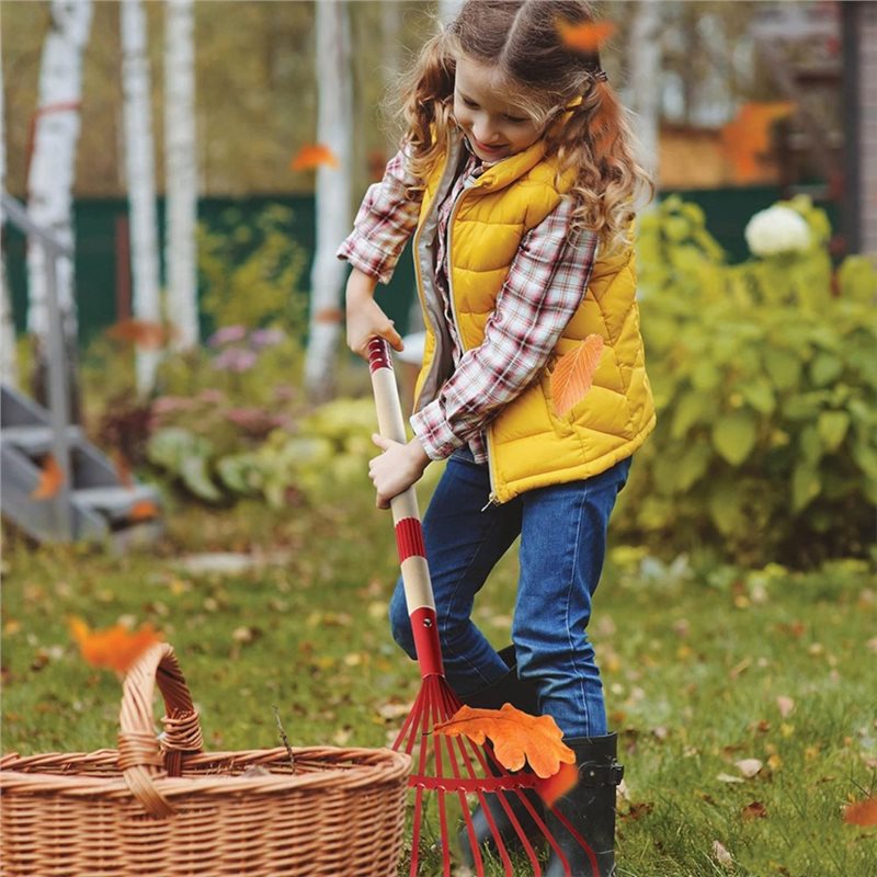 Kids Outdoor Garden Set - ABXE-Zestaw narzędzi ogrodowych dla dzieci, drewniany,