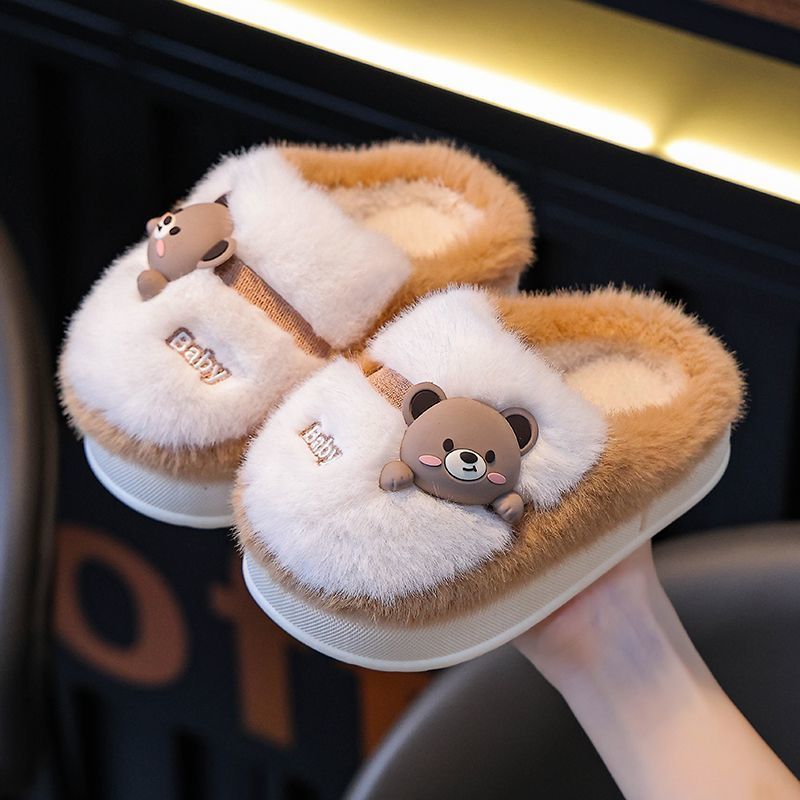 2025 Nowe, ocieplane bawełnian – Kids Indoor Outdoor Slippers recenzja i cena