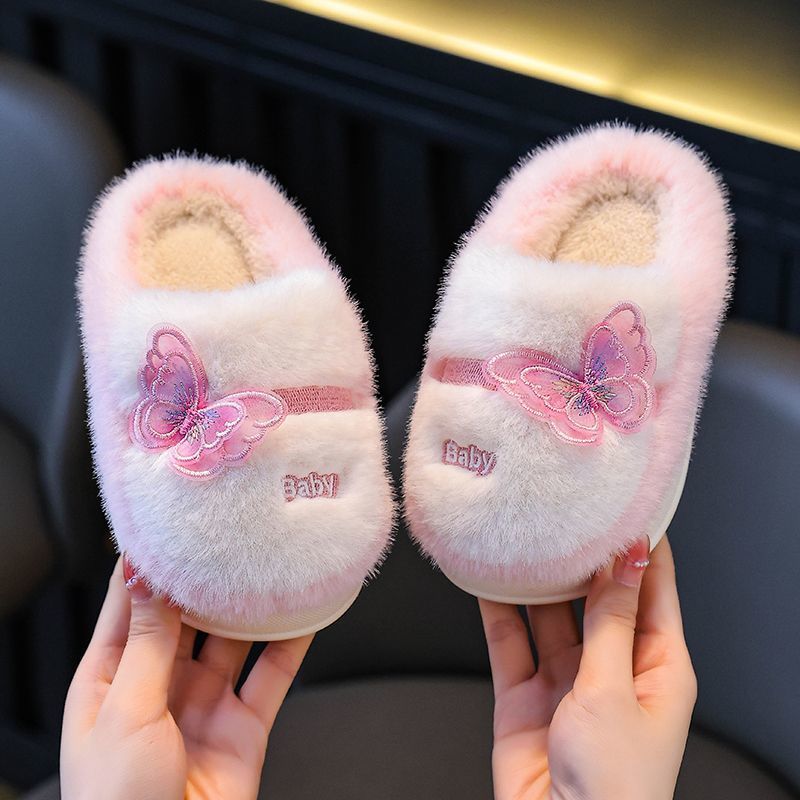 2025 Nowe, ocieplane bawełnian – Kids Indoor Outdoor Slippers recenzja i cena