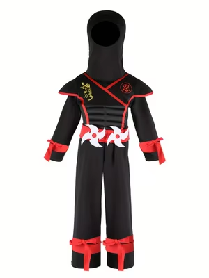 Dziecięcy czarny kostium ninja – Kids Outdoor Ninja Equipment recenzja i cena