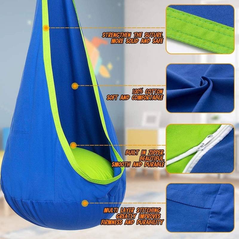 Dziecięca huśtawka wisząca z d – Kids Outdoor Hammock Chair recenzja i cena