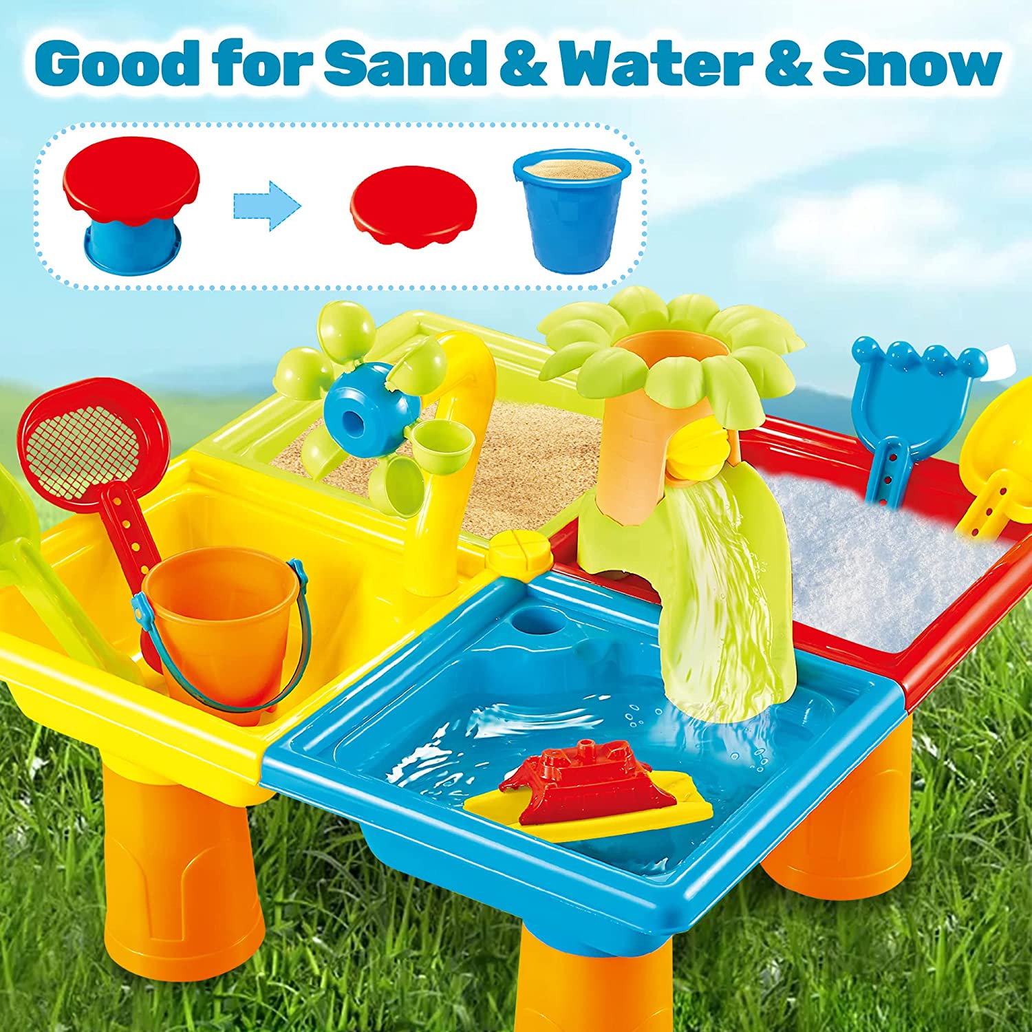 Stół plażowy z piaskiem zabawk – Kids Outdoor Nature Toys recenzja i cena