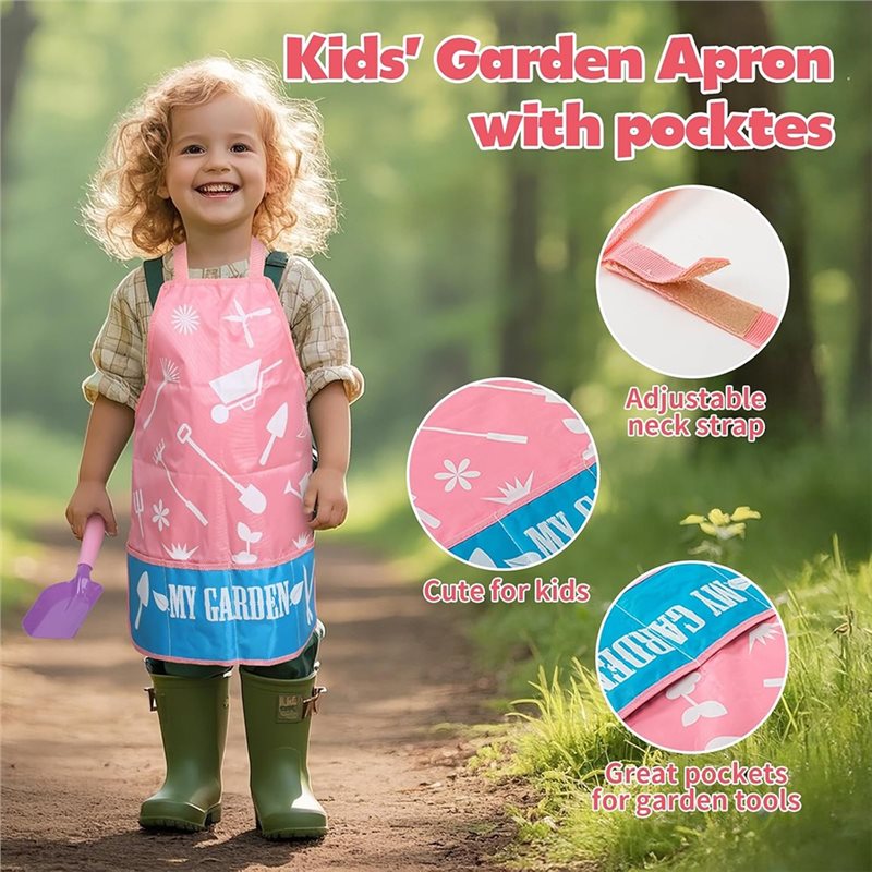 Zestaw różowych narzędzi ogrod – Kids Outdoor Garden Set recenzja i cena