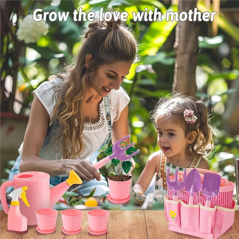 Zestaw różowych narzędzi ogrod – Kids Outdoor Garden Set recenzja i cena