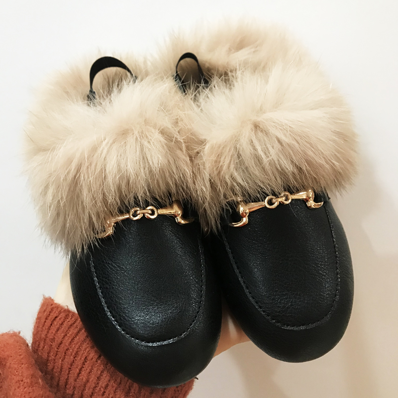 Zimowe dziecięce futrzane buty – Kids Indoor Outdoor Slippers recenzja i cena