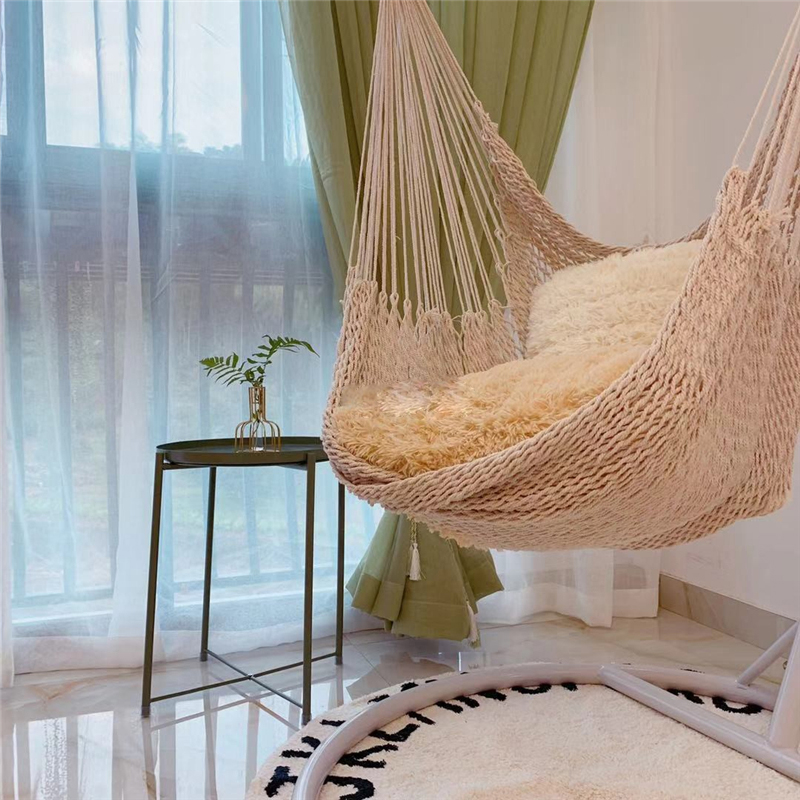 Styl skandynawski biały hamak  – Kids Outdoor Hammock Chair recenzja i cena