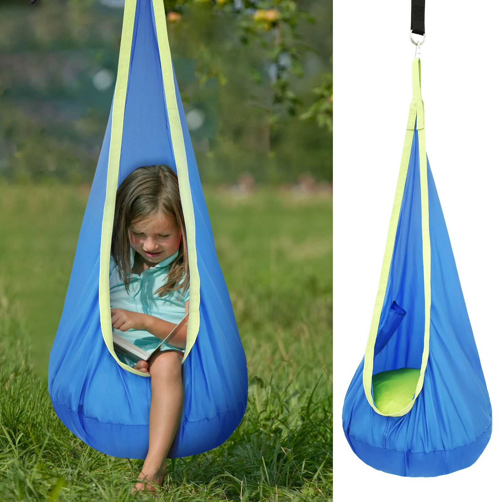 Krzesło sensoryczne, huśtawka  – Kids Outdoor Hammock Chair recenzja i cena